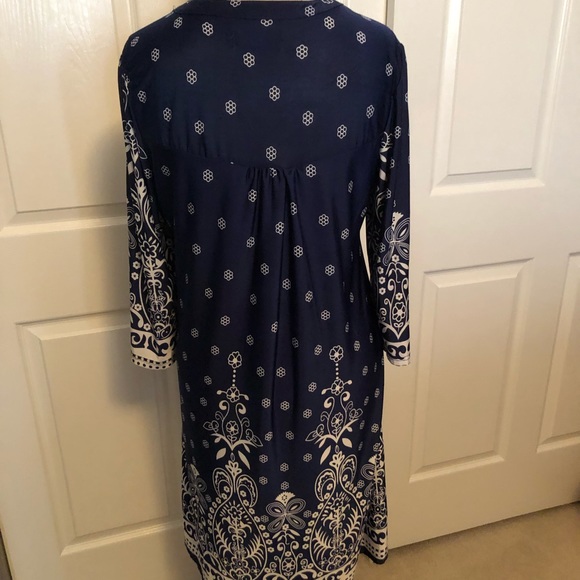 Ice Silk Blue Dress - Picture 3 of 8